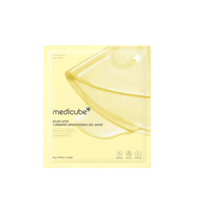 MEDICUBE Kojic Acid Turmeric Brightening Gel Mask - veido kaukė 1vnt.