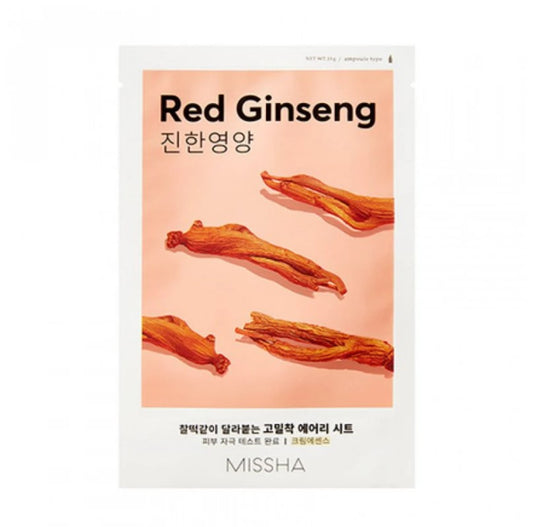 Missha Airy Fit Red Ginseng lakštinė veido kaukė, 1 vnt.